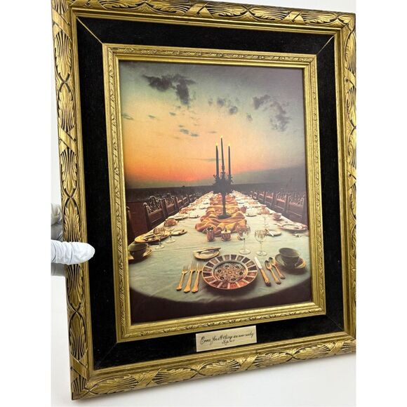 1967 The King Is Coming The Feast On Cardboard Bud Meyer Framed Print 16.5x19.5" - Picture 2 of 4